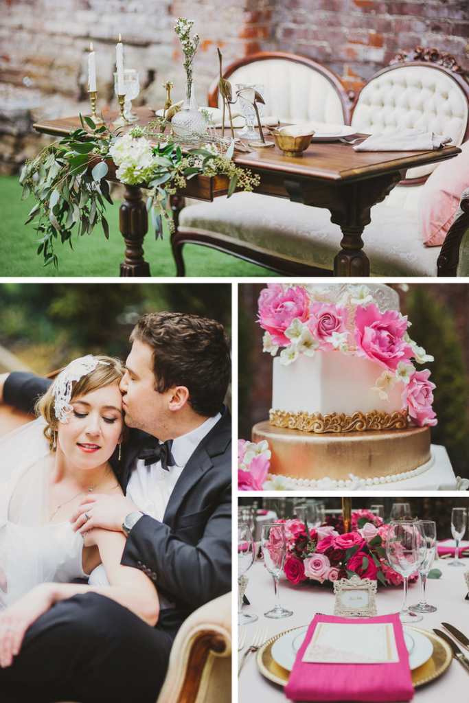 pink-gold-wedding-vintage-glam