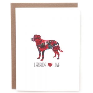 labrador dog greeting card