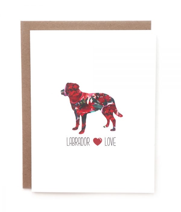 labrador dog greeting card
