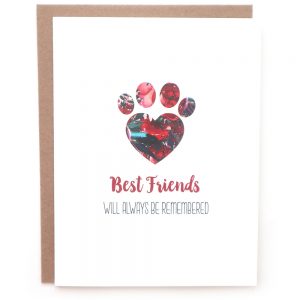 best friends sympathy greeting card