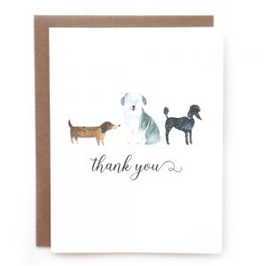 thank you dog greeting card